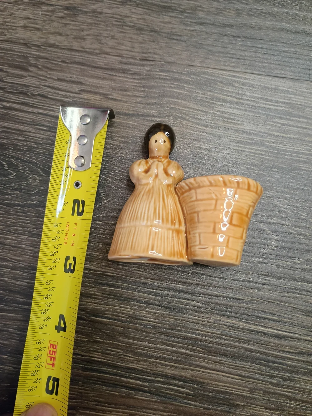 Decorative Ceramic Angel Planter - Brown